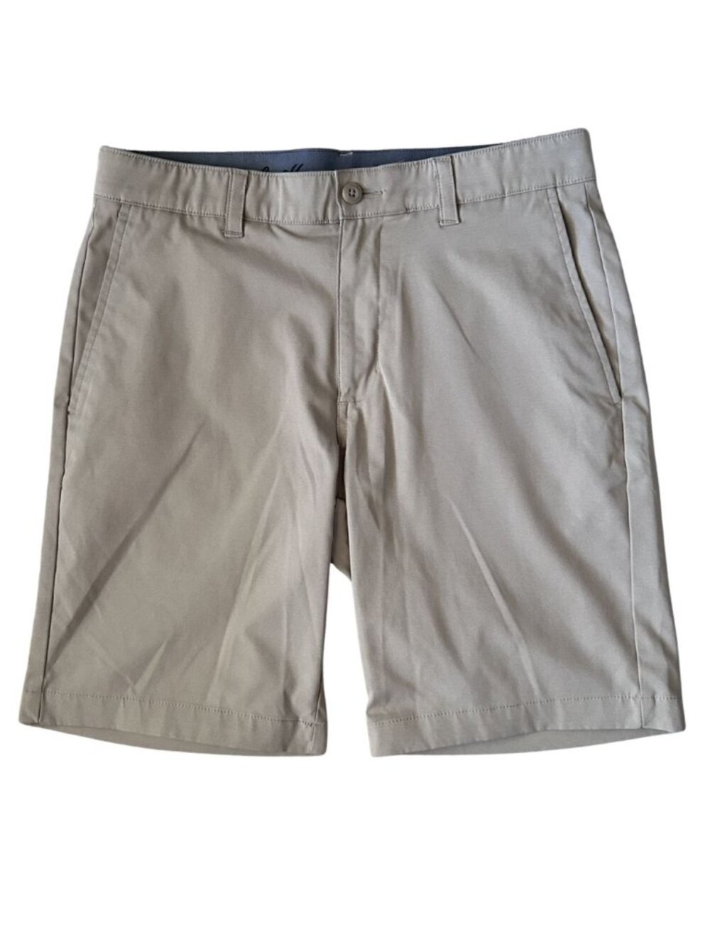 Ben Hogan Men's Flat Front Khaki Performance Shorts, 30 waist